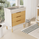Boori Perla Kids 3 Drawer Chest + Change Tray
