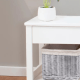 Boori Linear Kids Bedside Table, Barley White