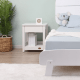 Boori Linear Kids Bedside Table, Barley White