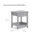 Boori Linear Kids Bedside Table, Barley White