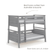 Boori Horizon Kids King Single Bunk Bed, Brushed Grey