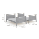 Boori Horizon Kids King Single Bunk Bed, Brushed Grey