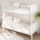 Boori Matilda Kids Single Bunk Bed + Ladder, Barley White
