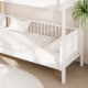 Boori Matilda Kids Single Bunk Bed + Storage Staircase, Barley White