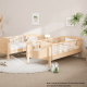Boori Matilda Kids Single Bunk Bed + Storage Staircase, Beech