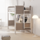 Boori Natty Kids King Single Loft Bed + Ladder, Barley and Oak