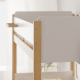Boori Natty Kids King Single Loft Bed + Ladder, Barley and Almond