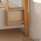 Boori Natty Kids King Single Loft Bed + Ladder, Barley and Almond