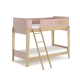 Boori Natty Kids Single Bunk Bed + Ladder, Cherry and Almond