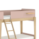 Boori Natty Kids Single Bunk Bed + Ladder, Cherry and Almond