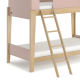 Boori Natty Kids Single Bunk Bed + Ladder, Cherry and Almond