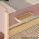 Boori Natty Kids King Single Loft Bed + Ladder, Cherry and Almond