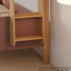Boori Natty Kids King Single Loft Bed + Ladder, Cherry and Almond
