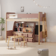 Boori Natty Kids King Single Loft Bed + Ladder, Cherry and Almond