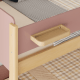 Boori Natty Kids King Single Bunk Bed + Ladder, Cherry and Almond