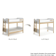 Boori Natty Kids King Single Bunk Bed + Ladder, Barley and Oak