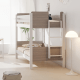 Boori Natty Kids King Single Bunk Bed + Ladder, Barley and Oak