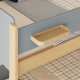 Boori Natty Kids King Single Bunk Bed + Ladder, Blueberry and Almond