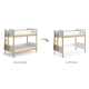 Boori Natty Kids King Single Bunk Bed + Ladder, Barley and Almond