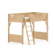 Boori Treehouse Kids King Single Loft Bed + Ladder, Beech