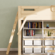 Boori Treehouse Kids King Single Loft Bed + Ladder, Beech
