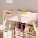 Boori Treehouse Kids King Single Loft Bed + Ladder, Cherry and Beech