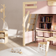 Boori Treehouse Kids King Single Loft Bed + Ladder, Cherry and Beech