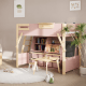 Boori Treehouse Kids King Single Loft Bed + Ladder, Cherry and Beech