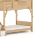 Boori Treehouse Kids King Single Bunk Bed + Roof Frame and Storage Staircase, Beech