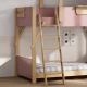 Boori Treehouse Kids King Single Bunk Bed + Roof Frame and Ladder, Cherry and Beech
