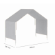 Boori Forest Kids Teepee Single Loft Tent Canopy, Blueberry