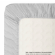 Boori Natty Kids Bedside Bed Fitted Sheet, 79x160cm, White