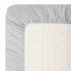 Boori Natty Kids Bedside Bed Fitted Sheet, 79x160cm, Grey