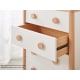 Boori Byron Kids 4 Drawer Chest, Cherry and Beech