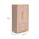 Boori Byron Kids 2 Door wardrobe with 2 drawers, Cherry and Beech