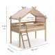 Boori Forest Kids Teepee Single Loft Bed with Tent Canopy