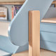 Boori Natty Kids King Single Bunk Bed With Storage Staircase, Blueberry and Almond