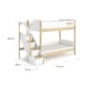 Boori Natty Kids King Single Bunk With Storage Staircase, Barley and Almond