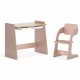 Boori Natty Kids Desk with Study Chair, Cherry and Almond