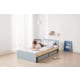 Boori Neat Kids Single Bed with 2 Underbed Storage Drawers, Blueberry and Almond