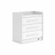 Boori Neat Kids 3 Drawer Chest, Barley White