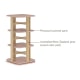 Boori Tidy Kids Rotating Bookshelf V22, Cherry and Almond