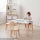 Boori Tidy Kids Table V23 With Two Chairs Package, Barley and Almond