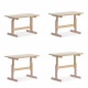 Boori Tidy Kids Learning Table, Cherry and Almond