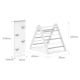 Boori Tidy Kids Climbing Triangle & Ramp 2 Piece Set, Blueberry and Almond
