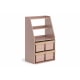 Boori Tidy Kids Toy Cabinet Shelf, Cherry and Almond