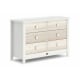 Boori Universal Kids 6 Drawer Chest V23, Soft White and Light Oak