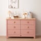 Boori Universal Kids 6 Drawer Chest V23, Cherry and Almond