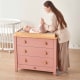 Boori Universal Kids 3 Drawer Chest V23, Cherry and Almond