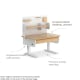 Boori Ergonomic Kids Desk (110cm) With Pegboard Hutch Package, Cherry and Beech